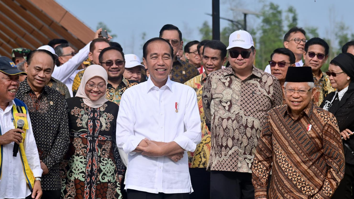 Ma'ruf Amin Dampingi Jokowi Pada Sidang Kabinet Terakhir di IKN